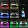 2 шт. 60 мм RGB Автомобильные мотоциклетные ангельские глазки Фара Гало Кольца Декоративные огни