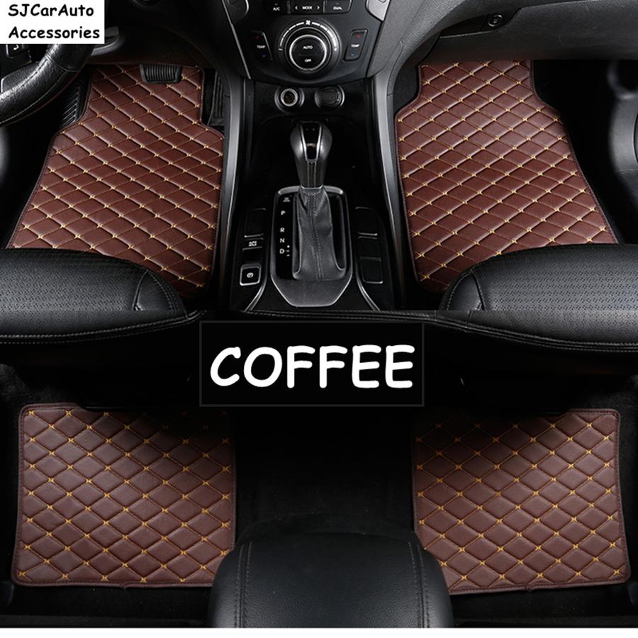 Sinjayer Universal Fit 4PCS XPE Leather Car Floor Mat For Renault Kadjar Latitude Fluence Scenic Talisman Captur