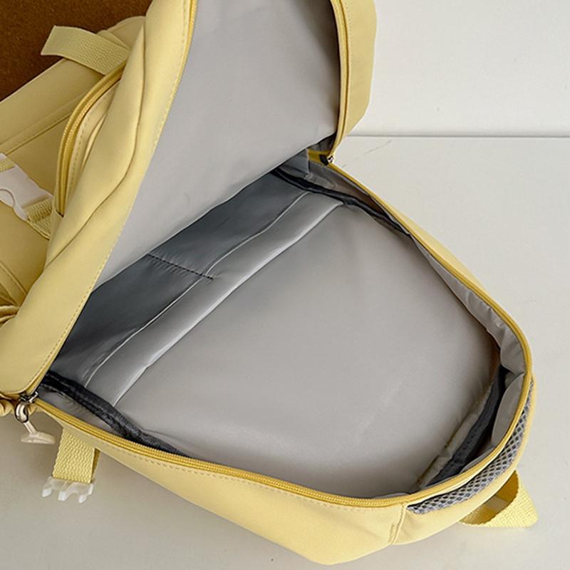 Новый рюкзак Dopamine Girl большой вместимости, многослойный, для студентов, облегчающий нагрузку, школьный рюкзак, кампусный стиль, простой однотонный рюкзак