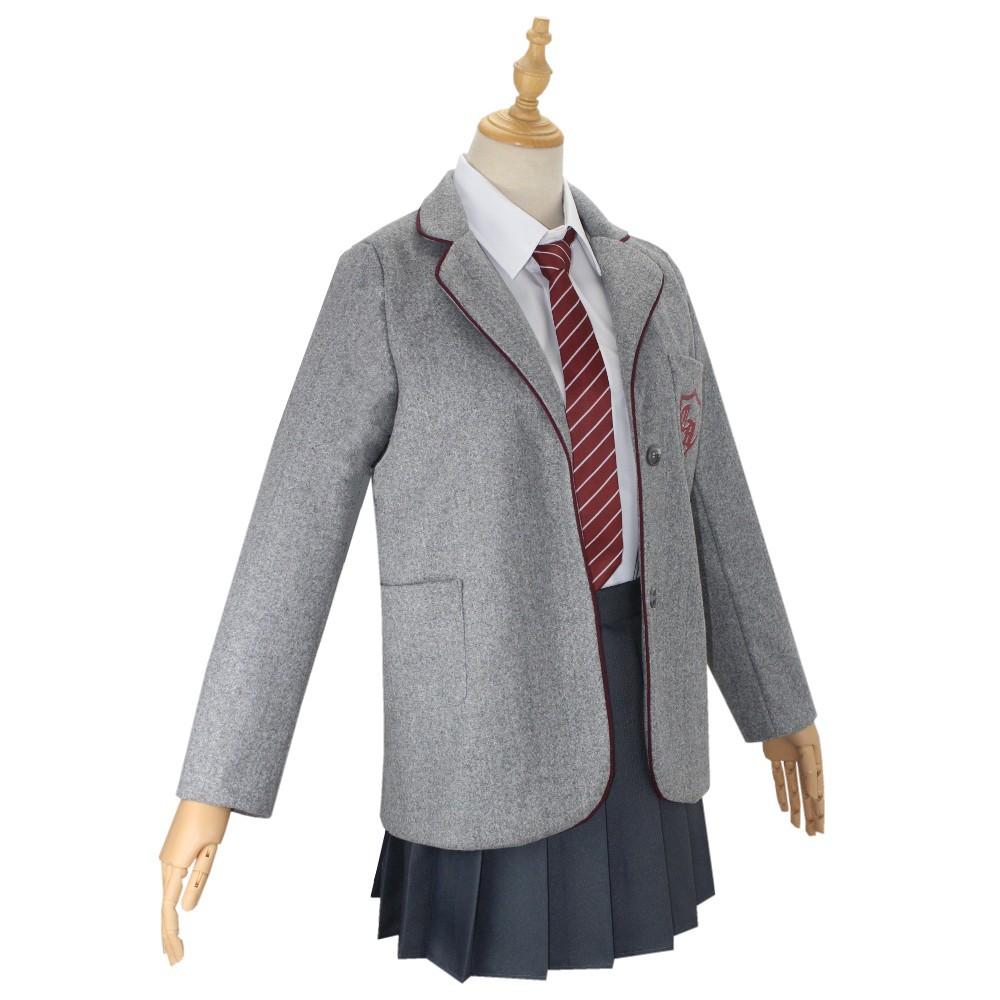Movie Matilda Cosplay Costume Girls School Uniform Coat Skirt Roald Dahl's Matilda the Musical Halloween Cosplay Outfit for Kids