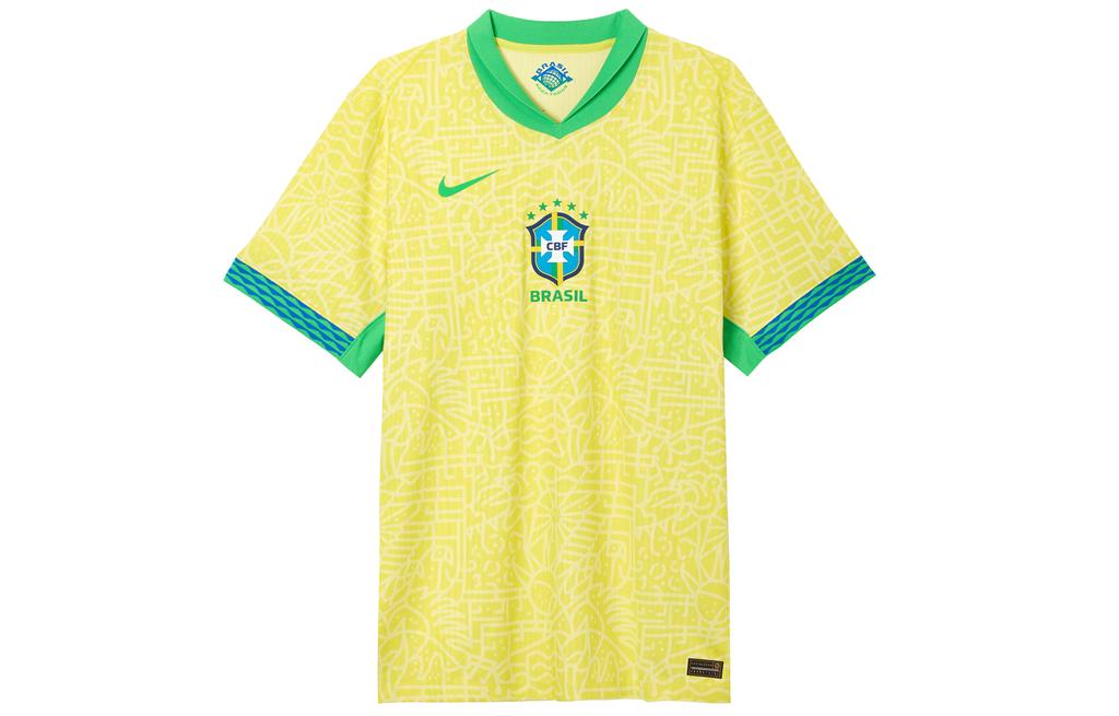 Nike Бразилия 2024 Матчевая домашняя мужская Nike Dri-FIT Adv Футбольная аутентичная футболка FJ4270-706