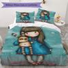 Santoro Pattern Bedding uilt Set uilt Cover Pillowcase Home Decoration Birthday Gift (1 * duvet cover + 2 * pillowcase without core)141