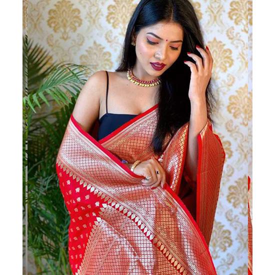 Трендовое новое индийское традиционное мягкое шелковое сари лидхи с кружевом и бордюрным плетением