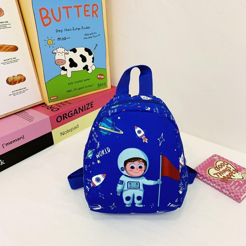 Tide Cool Boys And Girls Small Backpack Foreign Style Printing Go Out To Play Baby Backpack Cartoon Cute Children'S Bag