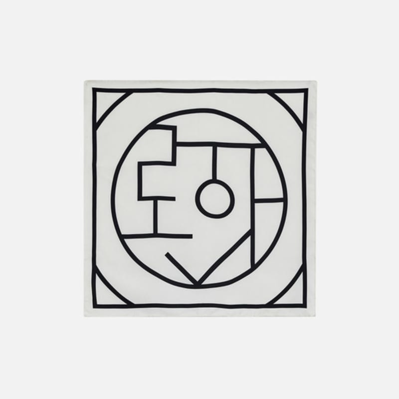 ROH SEOUL Drawing Silk Scarf