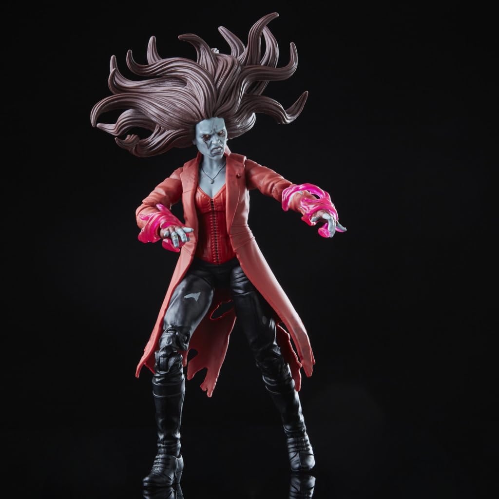 Hasbro MARVEL Legends Series MCU Disney Plus What Zombie Scarlet Witch Фигурка Размер 6 дюймов Включает 2 аксессуара и 1 деталь F3703 Подлинная