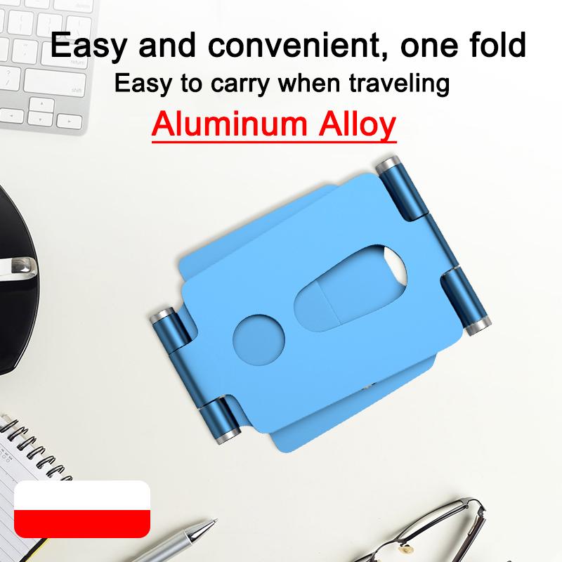 Metal Aluminum Alloy Mobile Phone Desktop Holder Stand for iPhone 13 14 Pro Stand Lazy Live Portable Folding Mobile Phone Stand 5