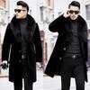Men's Fur Coat Whole Winter Imitation Thickened Long Middle-Aged Jacket