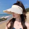 Sun hat UV protection sun protection hat women's large brim summer empty top hat sun versatile outdoor breathable new