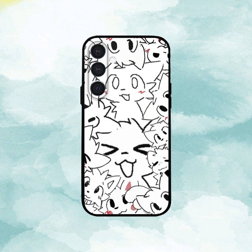C-Cute B-Boykisser Чехол для телефона для Samsung A73,A21s,A22,A31,A32,A52,A53,A71,A80,Мягкий черный корпус