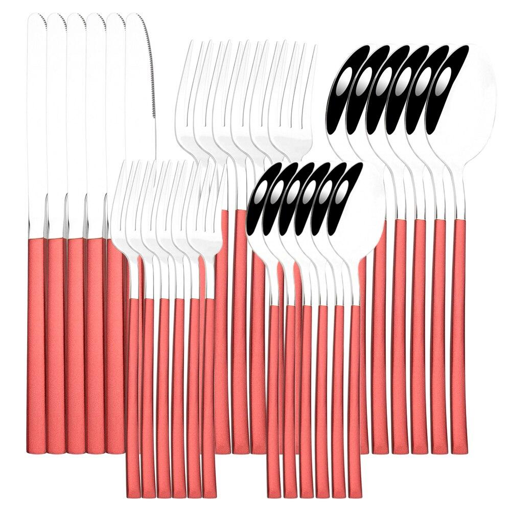 30 шт., набор столовых приборов в стиле вестерн, черное золото, набор столовых приборов из нержавеющей стали, нож, десертная вилка, ложка, набор столовых приборов, столовое серебро