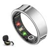 Smart Ring - Health Tracker with SPO?/HRV/Sleep Monitor, 5ATM Waterproof & No Subscription, 7-Day Battery for Men & Women, iOS A