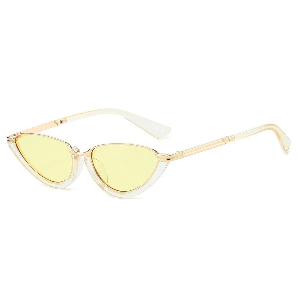 Metal Cat Eye Sunglasses Women For Men Vintage Sun Glasses Steampunk Popular Outdoor Driving Luxury Brand Design Eyeglasses