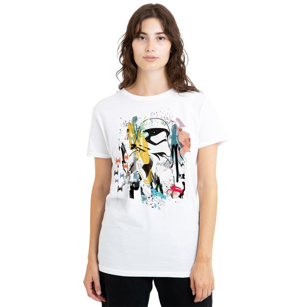 STAR WARS Womens/Ladies Stormtrooper Abstract T-Shirt