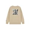 New Balance Sweatshirts Men's Khaki Crew Neck Moderate Regular AMT14318-BEI