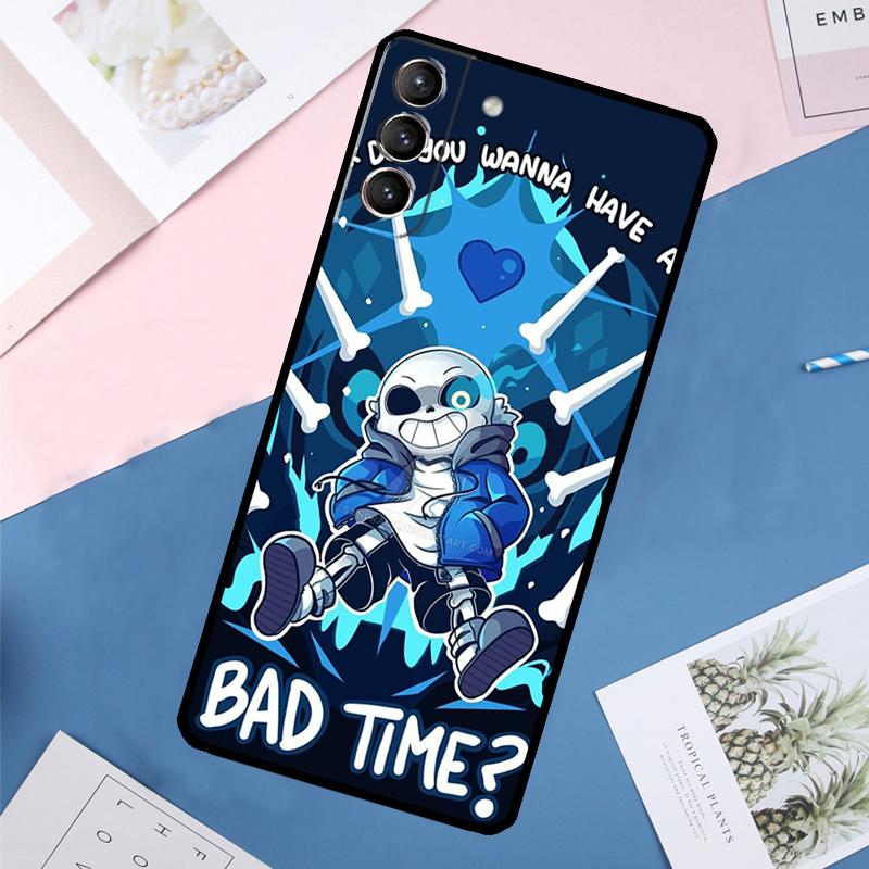 Чехол Undertale Sans для Samsung Galaxy S23 S22 S24 Ultra Note 20 S20 S21 FE S9 S10 Note 10 Plus Задняя крышка