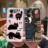 Прозрачный чехол для Xiaomi 13T Pro, мягкий ТПУ силикон, милый мультяшный задний чехол для Xiaomi 13 T 13TPro, противоударный, легкий
