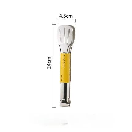 Stainless Steel Food Tongs Kitchen Utensils Buffet Cooking Tool Anti Heat Bread Clip Pastry Clamp Fit For Desserts Salads Barbecue