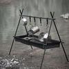 Camping Cookware Hanging Rack Stand Sturdy Professional Multifunction Shelf Storage