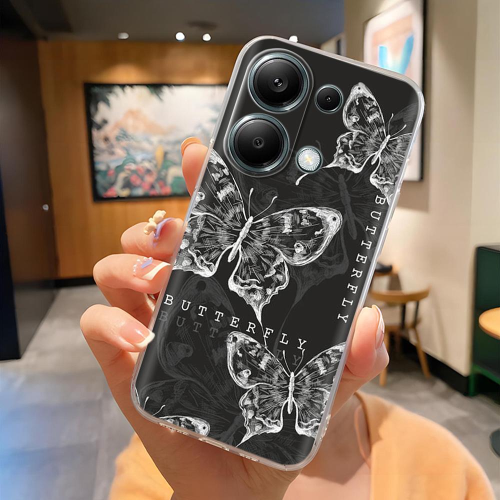 Чехол для телефона Poco M6 Pro Милый панда Мягкий силиконовый чехол для Xiaomi Poco M6Pro 4G 5G Защита Модная задняя крышка Coque Fundas