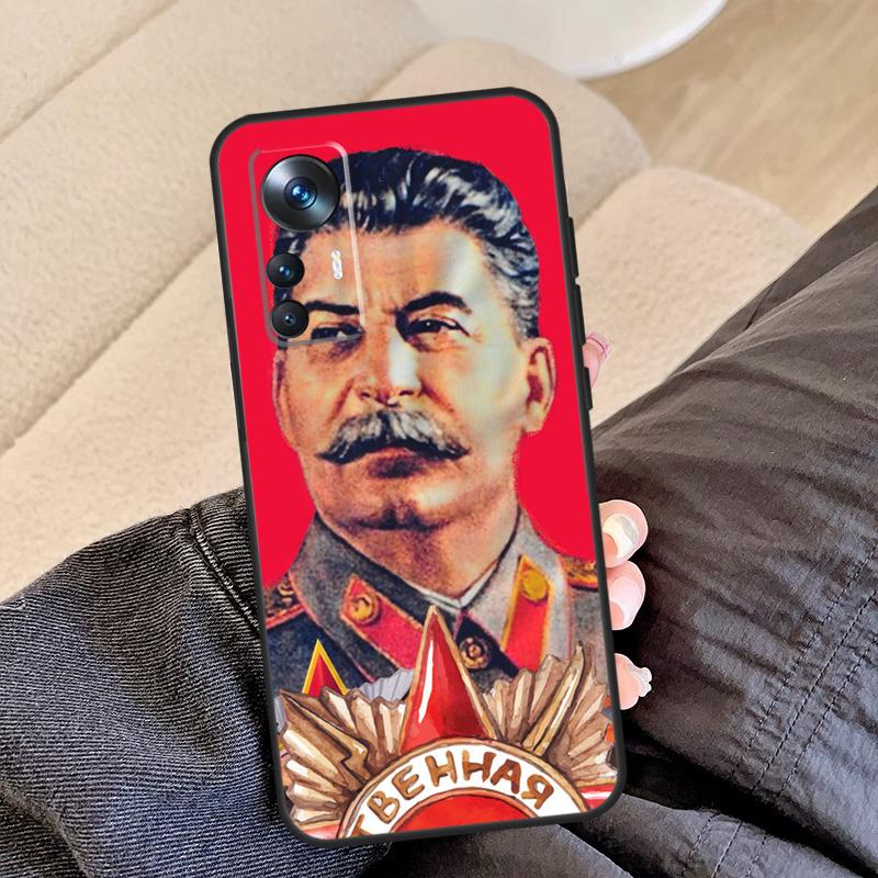 Russian Stalin Ussr Case For Xiaomi 13 13T 12T 11T 12 Lite 14 Pro 12X POCO F5 Pro X5 X3 M5 X4 F3 F4 C65 Cover