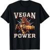 Забавные винтажные футболки Powered Plants с вегетарианской диетой от Vegan, летние графические футболки из хлопка для подарка на день рождения, мужская одежда, большие размеры, унисекс