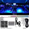 18 In 1 LED Symphony Ambient Lights Car Interior Full Color Streamer RGB 64 Colors Neon Acrylic Strip Decoration Atmosphere Lamp