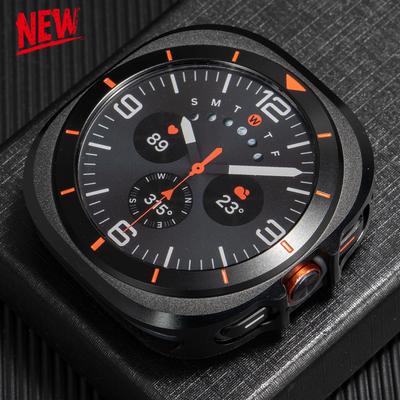 Чехол для Samsung Galaxy Watch Ultra 2025/7 47 мм Металлический+Пластиковый Бампер Со Шкалой Для Galaxy Ultra 47 мм Защитный Чехол