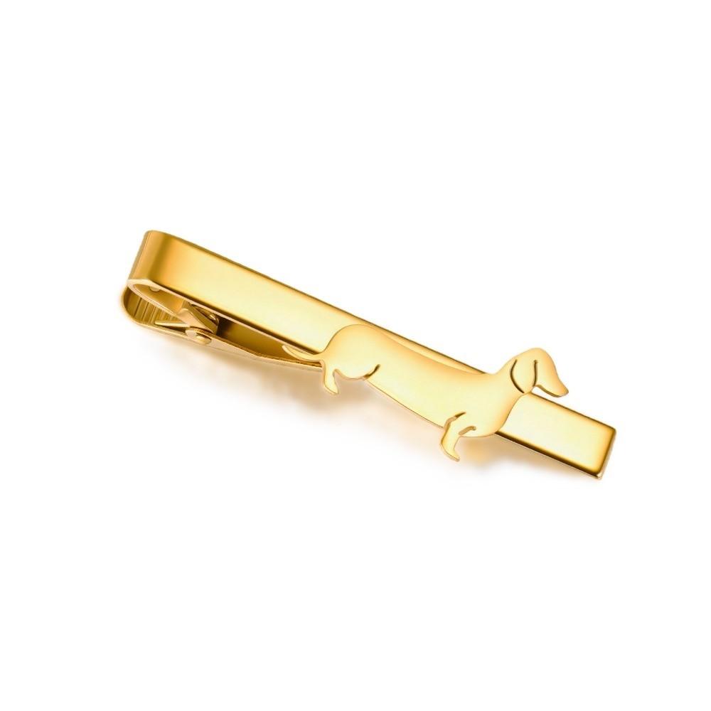 Punk Cat Tie Clip Cute Sausage Dog Necktie Buckle Creative Dachshund Tie Pin  Women Men
