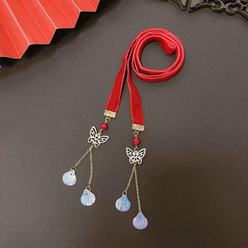 Китайский стиль плетеные волосы веревка головной убор ханьфу девушка DIY конский хвост милый новогоднее украшение для волос