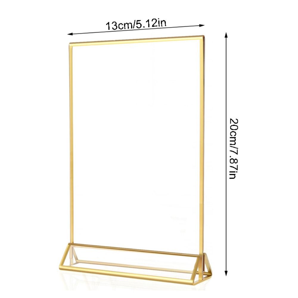 with Base Label Holder Transparent Menu Card Rack Wedding Numbers Stand  Party Wedding Decorations