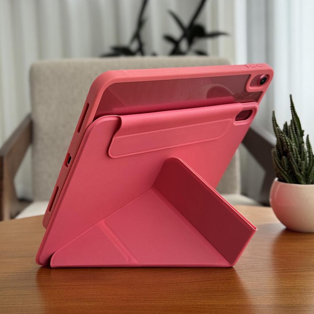 Легкий прозрачный акриловый защитный чехол для iPad 11 (Модель 3Y 2025 года) - Складной, Без слота для ручки, Десятое поколение