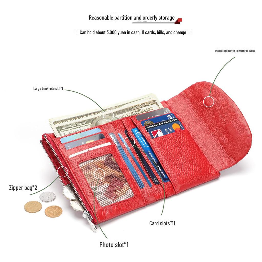 Высококачественный женский кошелек и портмоне из натуральной кожи