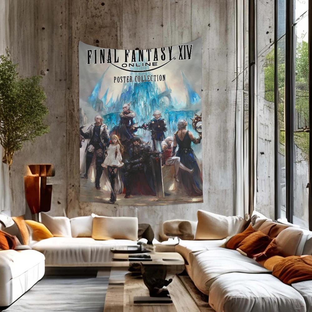 Game Final FFantasy Vii Cartoon Tapestry Bohemian Wall Tapestries Mandala Wall Hanging Sheets