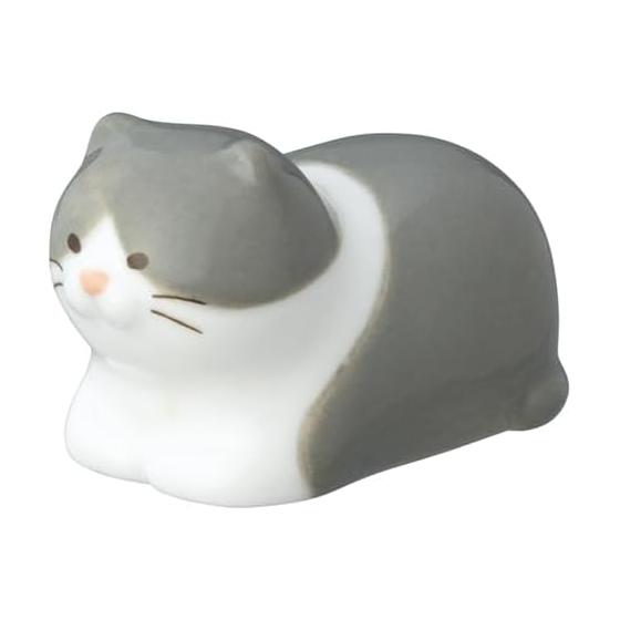 Подставка для палочек DECOLE Gorogoro Neko - Омоти (Рисовый пирог) - Керамика, Прибл.. 27x48xh27мм