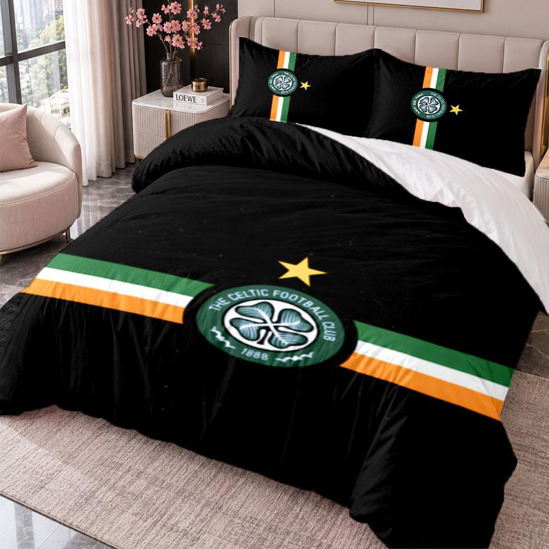Celtic FC 3Pcs Bedding Set Duvet Cover With Two Pillowcases For Bedroom Home Decoration