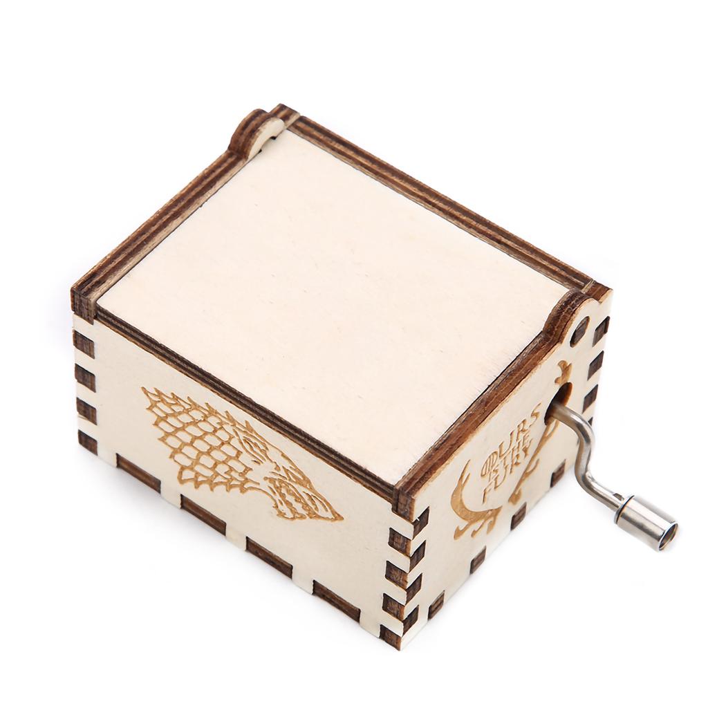 1 шт. деревянная резная ручная музыкальная шкатулка механическая классическая поделка подарок на день рождения