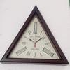 Wood Triangle Wall Clock Decoration Wall Clock Wood Wall Clock for Home, Office 30.48 Cm In Size