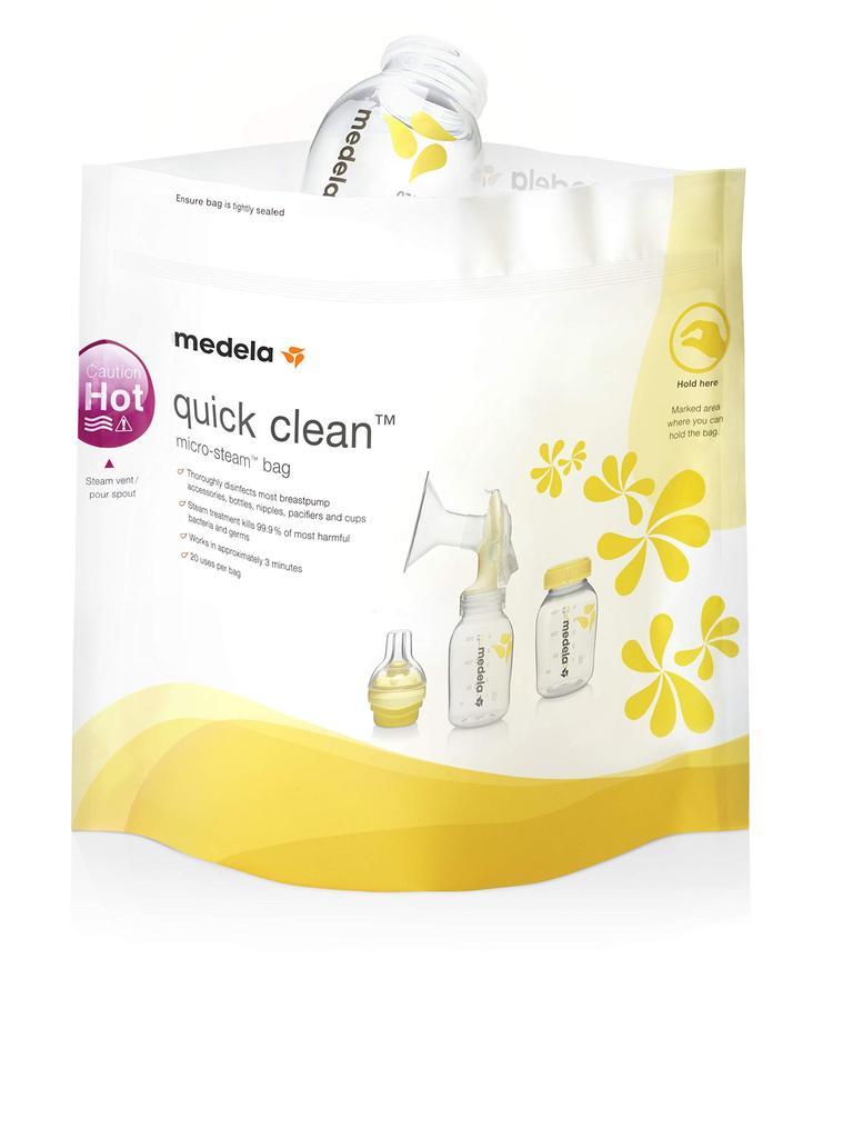Medela Microwave Disinfecting Bag Quick Clean Steam Bag (5 Pack)