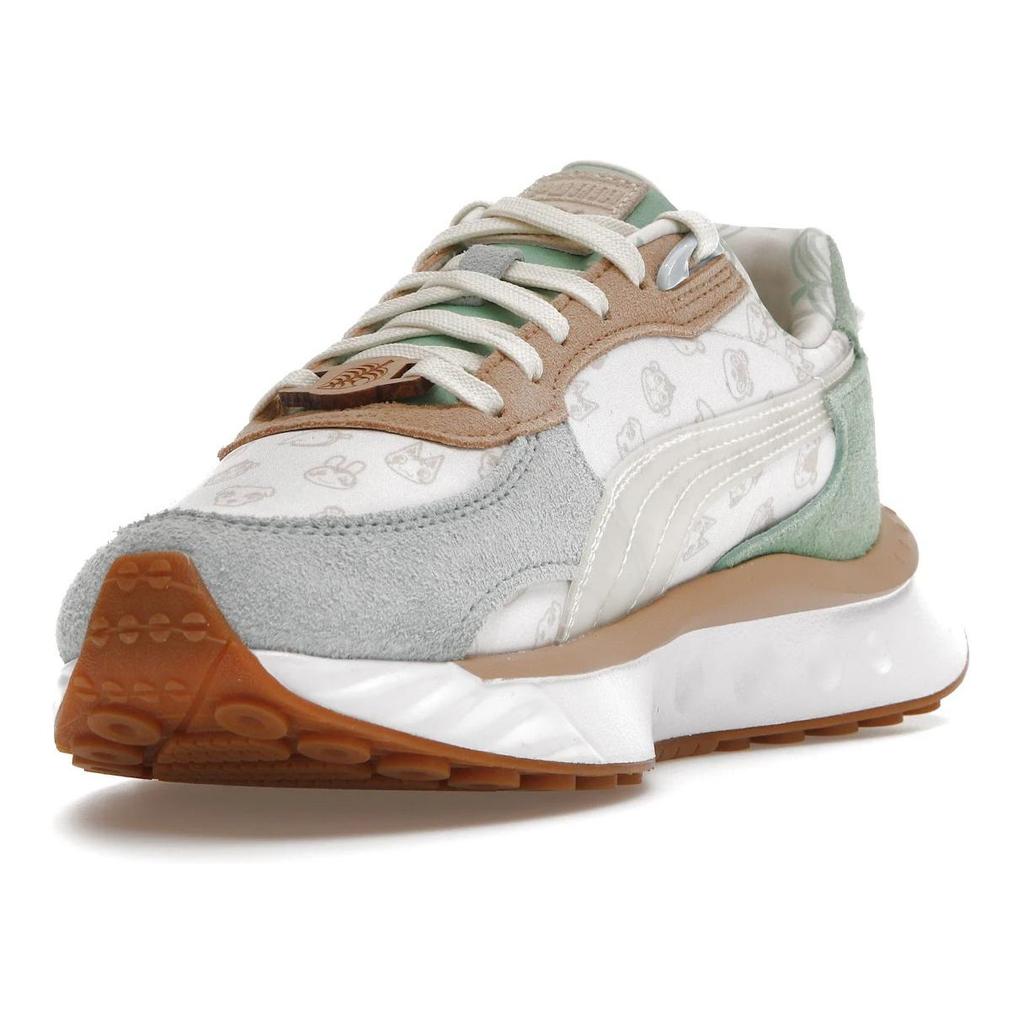 Puma Animal Crossing X Wild Rider Big Kid New Horizons Kids Sneakers Blue Light-Sky Whisper-White 383070-01
