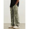 Big Pocket Overalls Men's Retro Spring and Autumn Functional Wind Loose Wide Leg Casual Pants