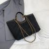 Tote Bag, Laid-back Style, Large-capacity Hand-held Women's Bag, Fashionable Chain Single-shoulder Bag