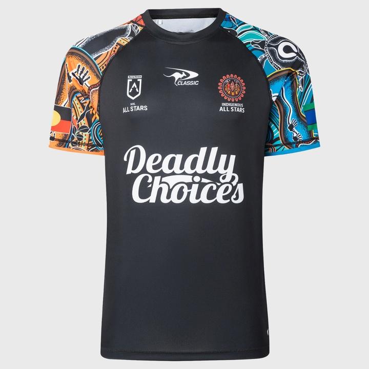 2026 New NRL Indigenous All Stars "Deadly Choices" Training Jersey Men Y2K T-shirt Suitable for Daily Wear and Training Wear