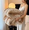 Super Soft Faux Rabbit Fur Shawl Blanket Four Seasons Warm and Cozy