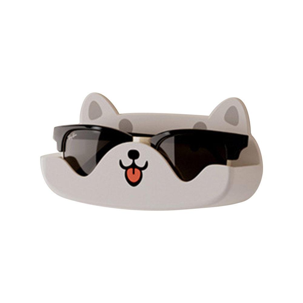 Cartoon Cat Glasses Storage Rack Punch-free Sunglass Organizer for Desktop/Bathroom/Bedroom