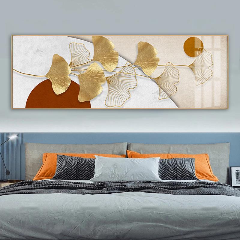 Картина с листьями гинкго, печать на холсте, плакаты на скандинавскую тему, настенные художественные фотографии для гостиной, современное абстрактное украшение для дома без рамки