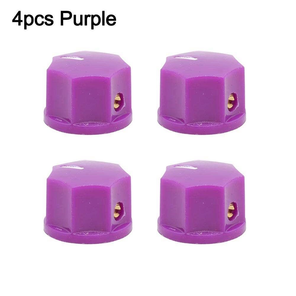 4Pcs ABS Plastic Guitar Effect Pedal Knob Potentiometer Knob for DJ Mixer Radio Subwoofer