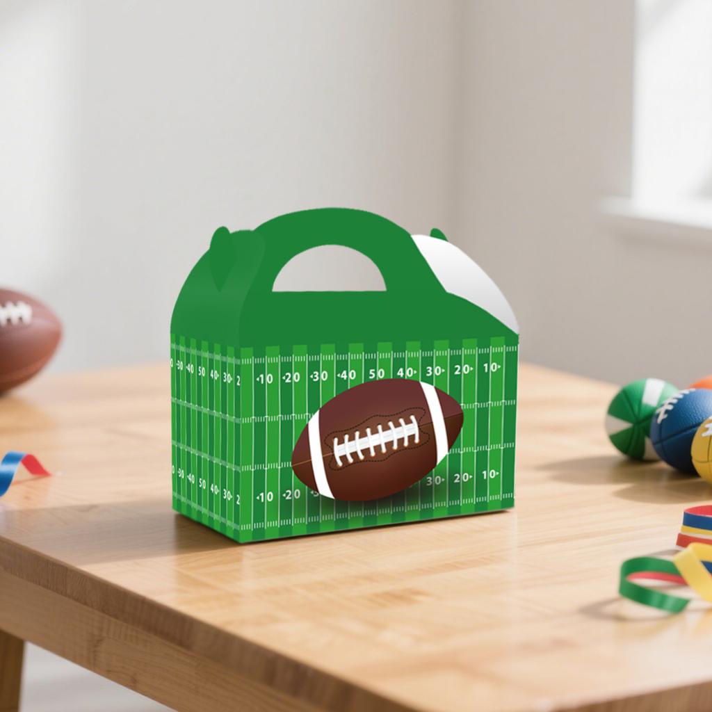 Super Bowl Football Themed Party Carton Fan Birthday Decoration Gift Box