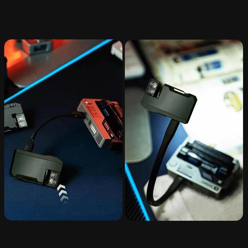 G5 EDC Mini Flashlight 400LM Portable Flat Pocket Flashlight TypeC Rechargeable for Outdoor Camping Fishing Emergency Lighting