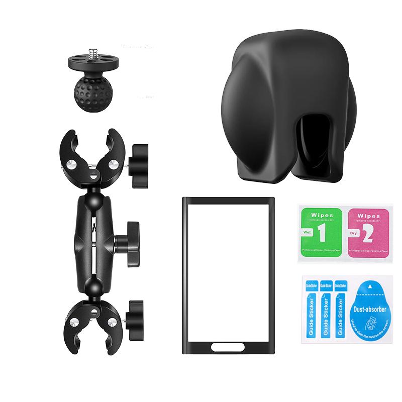 Набор аксессуаров для Insta360 X5 Закаленная стеклянная пленка для селфи-палка Силиконовый защитный чехол Мотоциклетный кронштейн для Insta360 X5